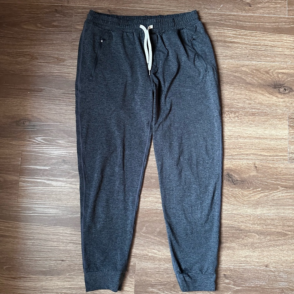 Vuori Ponto Performance Jogger Charcoal Heather Gray Pants